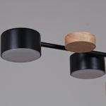 03758-0.3-06 BK+WOOD GX53 светильник потолочный