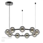 5041/90L L-VISION ODL24 427 черн./золото/дымчатый/металл/стеко Люстра LED 90W 4000К 7751Лм TRONI