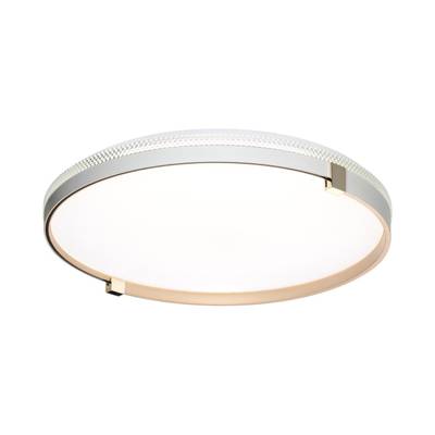 7646/DLN PALE SN 189 Светильник пластик/белый/золотой LED 48Вт 3000/4000/6000К D390 IP43 CCT OLIDI WHITE