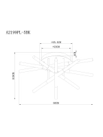 Потолочная люстра Arte Lamp FERNANDO A2199PL-5BK, 1хLED