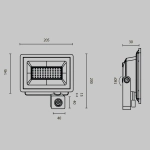 Прожектор Поток / Flood 4000К 50Вт IP65, FL001-L50B4KSR. TM Maytoni