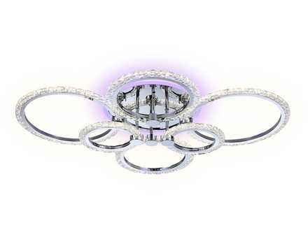 Потолочный светодиодный светильник с пультом FA413/4+2 CH хром 132W 840*600*120 (ПДУ РАДИО 2.4G)