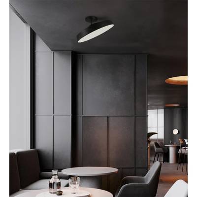 7656/48L MITRA LED SN 547 Светильник пластик/белый/черный LED 48Вт 4000K D400 IP20 MIRA BLACK