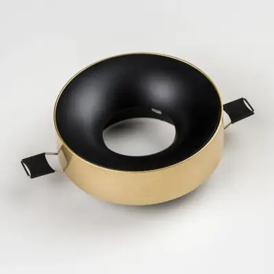 L01002723 Светильник LEVIGO MR16/HP16 ЧЕРНЫЙ МАТОВЫЙ/ЗОЛОТО (010027+510023)