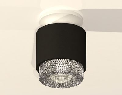 Комплект накладного светильника с композитным хрусталем XS7511042 SBK/SWH/CL черный песок/белый песок/прозрачный MR16 GU5.3 (N7925, C7511, N7191)
