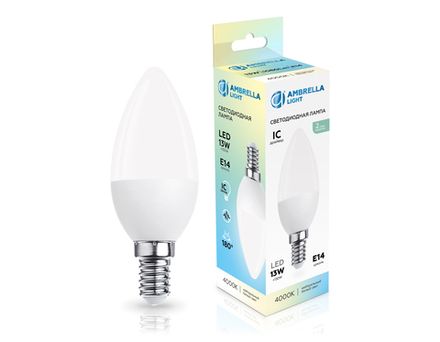 Лампа светодиодная 371314 LED C37 13W IC E14 4000K 175-265V