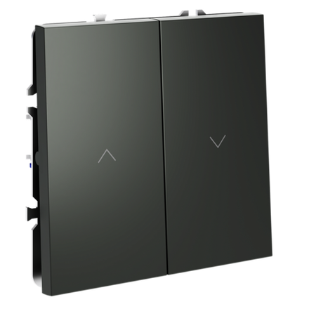 VLS020706 Выключатель встраиваемый VOLTUM S70 для жалюзи 10А, (титан). (ТМ Maytoni)