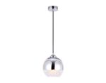 Подвесной светильник со сменной лампой TR3601 CH/CL хром/прозрачный E27 max 40W D200*1000