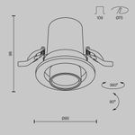 Встраиваемый светильник Hidden 4000K 10W 36°, DL045-01-10W4K-B. TM Maytoni