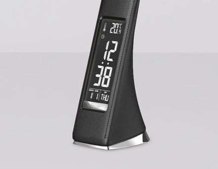 Светодиодная настольная лампа с дисплеем DE509 BK черный LED 3000-6400K 6W+LCD 2W