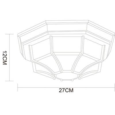 Уличный потолочный светильник Arte Lamp PEGASUS A3121PF-1BN, 1хE27
