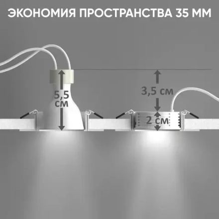 Светодиодный модуль Crystal Lux CLT 090M 7W 3000K WH 0990/048