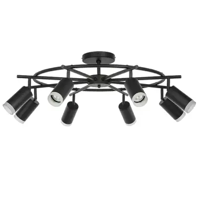 LR7183780 Люстра RULLO 8х50W GU10 ЧЕРНЫЙ (571718+214437-8+202430-8)