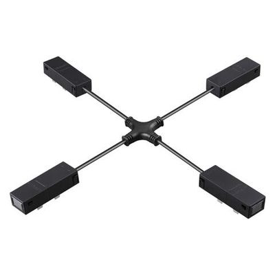 135315 PORT NT25 206 черный Гибкий токопроводящий соединитель "X" IP20 90-240V VECTOR