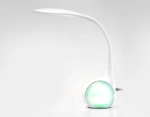 Светодиодная настольная лампа с RGB подсветкой DE532 WH белый LED 4200K+RGB 7.5W