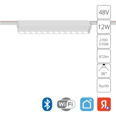 Магнитный трековый светильник Arte Lamp RAPID SMART A2954PL-1WH, 1хLED