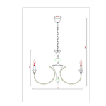 Подвесная люстра Arte Lamp COLLINETTA A4094LM-8WH, 8хE14