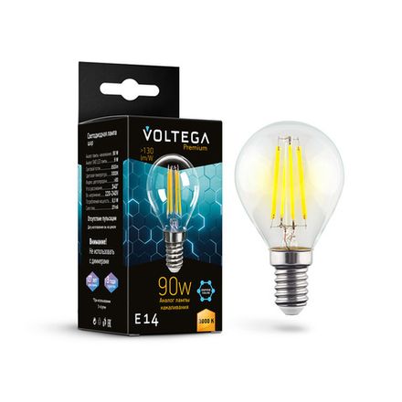 Светодиодная лампа Crystal Graphene Globe 9W 3000K E14 340°, 7222. TM Maytoni