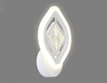 Настенный светодиодный светильник с хрусталем FA277 WH белый 12W 240*170*60