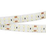 Лента RTW 2-5000SE 24V White 2x2 (3528, 1200 LED, LUX) (Arlight, 19.2 Вт/м, IP65)