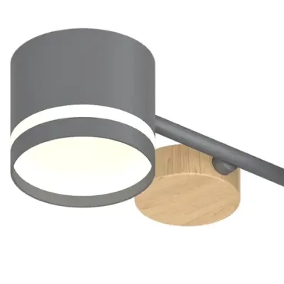 68730-0.3-10 GX53 GREY+WOOD светильник потолочный Reluce, GX53х10
