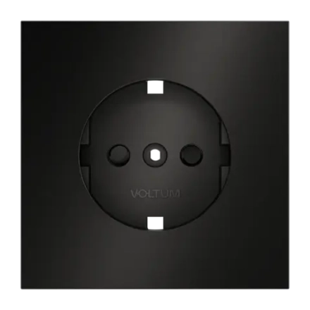 VLSM000712 Накладка для розетки с заземлением и защитными шторками, S70 Metal (антрацит). (ТМ Maytoni)
