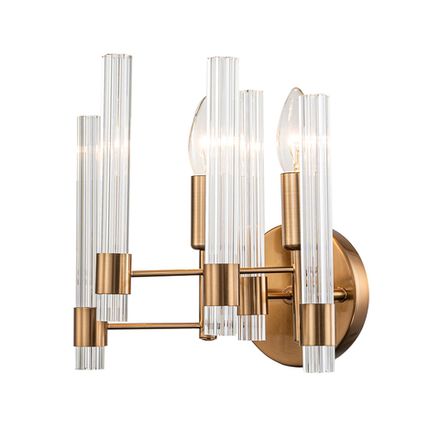 Настенный светильник Indigo 11040/2W Brass, 2хE14