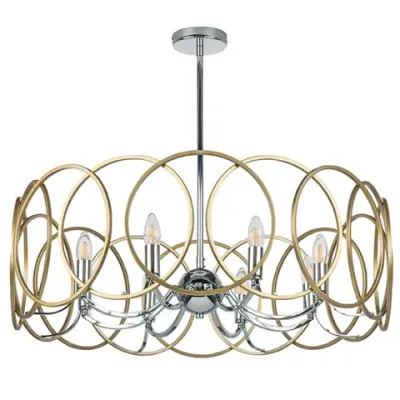 713083 Люстра REGOLO 8х40W E14 ХРОМ/ЗОЛОТО Lightstar