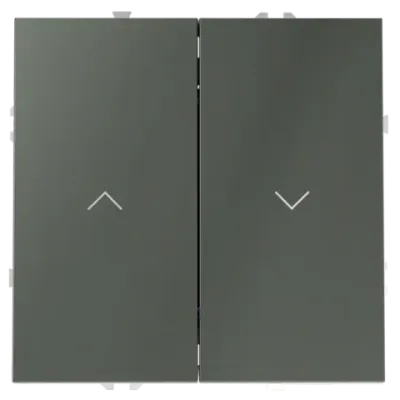VLS020706 Выключатель встраиваемый VOLTUM S70 для жалюзи 10А, (титан). (ТМ Maytoni)