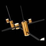 SL1596.423.22 Светильник подвесной ST-Luce Золотистый, Черный/Белый LED 22*3W 3000K