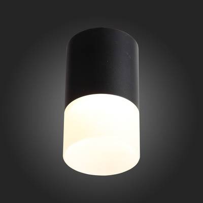 ST100.402.05 Светильник потолочный Черный LED 1*5W 3000K 390Lm Ra&gt;80 120° D64xH110 170-240VV