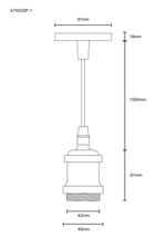 Подвесной светильник Arte Lamp ELECTRA A7002SP-1CC, 1хE27
