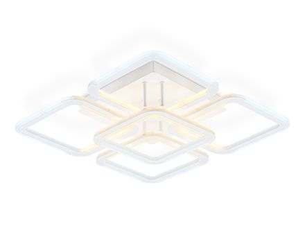 Светильник светодиодный потолочный FA8949/4+1 WH белый 78W 3000-6000K 485*485*115 (ПДУ ИК)