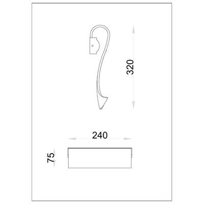 Настенный светильник Arte lamp GRAPPOLO A2283AP-1GO, 1хLED