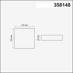 358148 SPOT NT19 563 белый Встраиваемый светильник IP20 LED 4000K 12W 85 - 265V MON