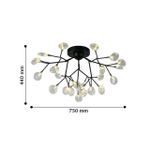 Потолочный светильник Skein 2480-9U, 27*G4LED*3W, 4423LM, 3000K. ТМ F-Promo
