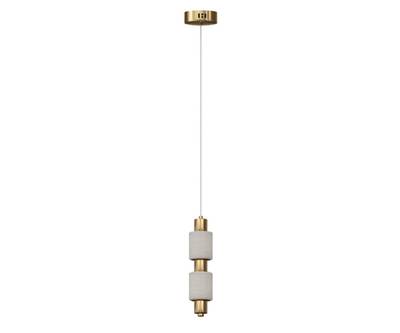 07526-1A,36 Подвес Алос латунь d10 h200 Led 8W (3000K)