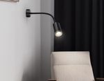Светильник настенный с выключателем FW2470 BK черный GU10 max 12W D55*L100*H300