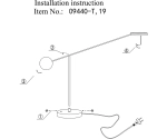 09440-T,19(4000K) Настольная лампа Некси черный d21 L91 h50 Led 6W (4000K)