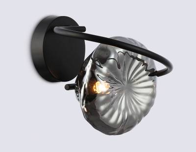 Светильник настенный LH15005 BK/SM черный/дымчатый G9 max 40W 195*210*170