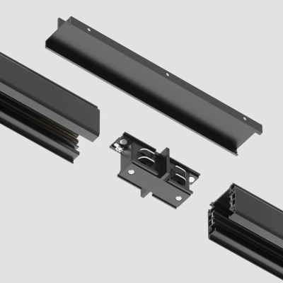 Усилитель стыка Trinity черный, TRA005TL-31B. TM Maytoni