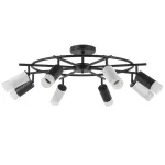 LR7183743641 Люстра RULLO 8х50W GU10 ЧЕРНЫЙ/БЕЛЫЙ (571718+214437-4+214436-4+202431-8)