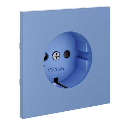 VLS000715 Накладка для розетки с заземлением и защитными шторками, S70 (деним). (ТМ Maytoni)