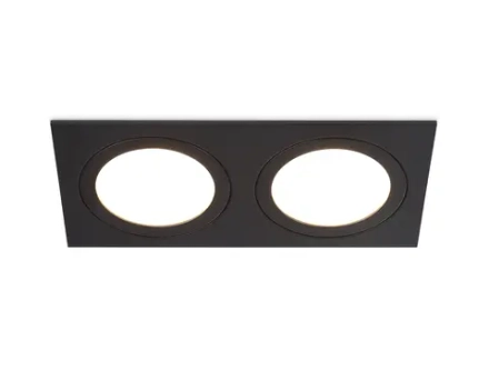 Светильник встраиваемый TN51827/2 BK черный GX53/2 max 15W 215*110*39