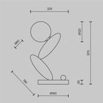 Настольный светильник Resonance 3000К 6Вт MOD482TL-L6PT3K. TM Maytoni