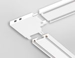 Коннектор угловой для накладного шинопровода Magnetic Ultra Slim GV1113 WH белый 36*36*6