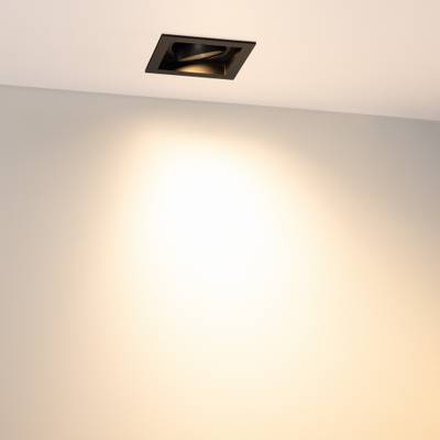 Светильник MS-VORTEX-BUILT-S90x90-12W Warm3000 (BK-BK, 40 deg, 230V) (Arlight, IP20 Металл, 5 лет)