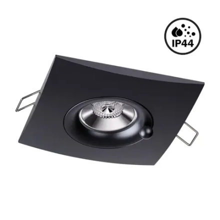 370796 SPOT NT21 596 черный Светильник встраиваемый влагозащищенный IP44 GU10 50W 220V WATER