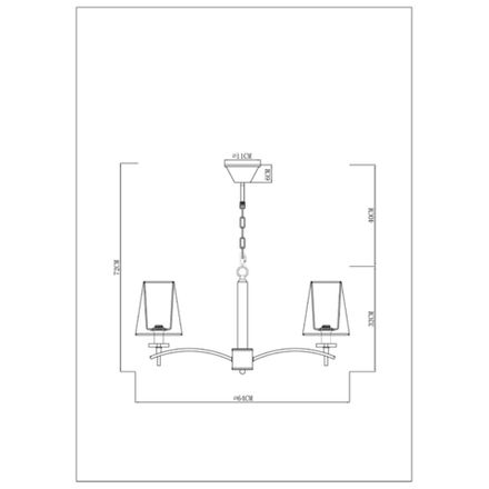 Подвесная люстра Arte Lamp KENSINGTON A4098LM-5CC, 5хE14