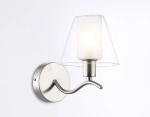 Светильник настенный LH57085 SN/FR никель/белый матовый E14 max 40W 230*140*200